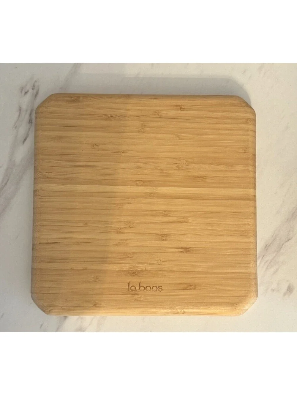 LaBoos Bamboo 4 Section Divided Tray Plate Portion Control Serving Dish Eco